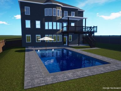 Atlanta Custom Pool Design and Installation - Atlanta Pool 3d Designs - North Ga Pool Design 