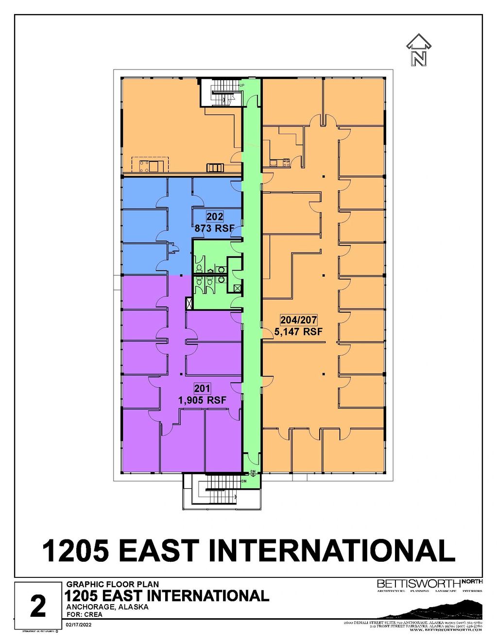 1205 E Intl Floorplan, second floor