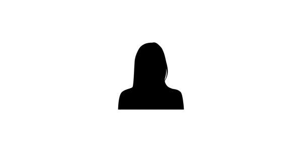Silhouette of a woman with long hair.