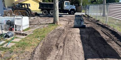 Grading land clearing 