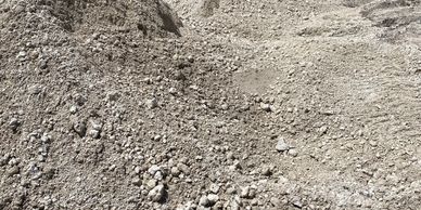 Gravel road base asphalt 