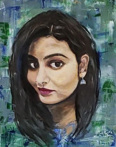 "Ritika" Oil on Canvas, 16 in. X 20 in. (Not Available)