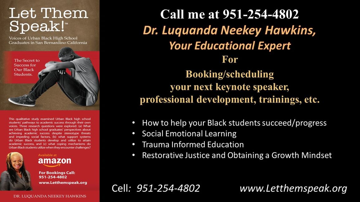 Black students 
Book
Trainings 