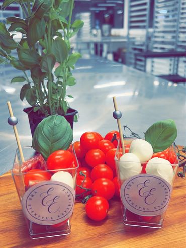 Charcuterie Caprese cups