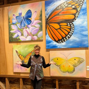Lisa Fasulo Butterfly Paintings 