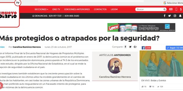 Carolina Ramírez mujer seguridad