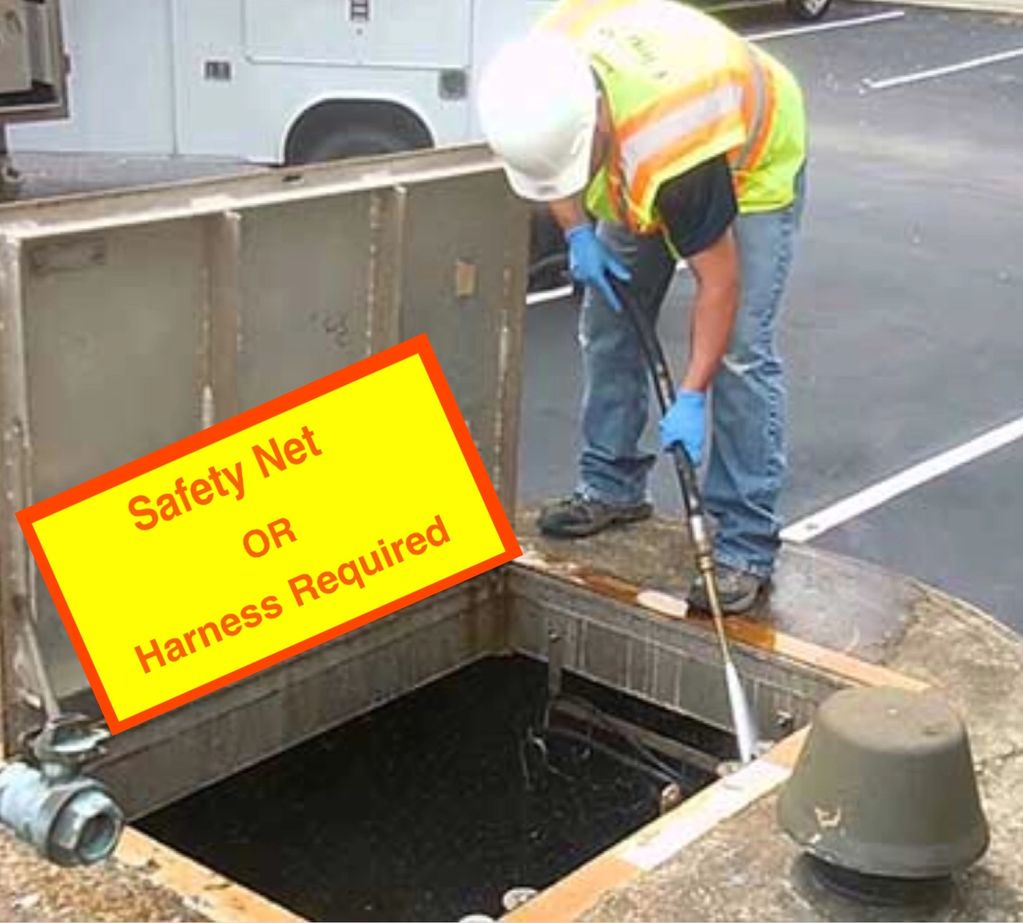 Hatch Safety Net 
Lift station maintenance
Pump station safety net
OSHA 
fall through protection
Hatch safety net
