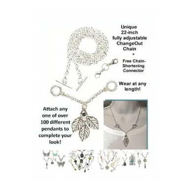 ChangeOut Jewelry System: One chain. 100+ pendants. Zero frustration.