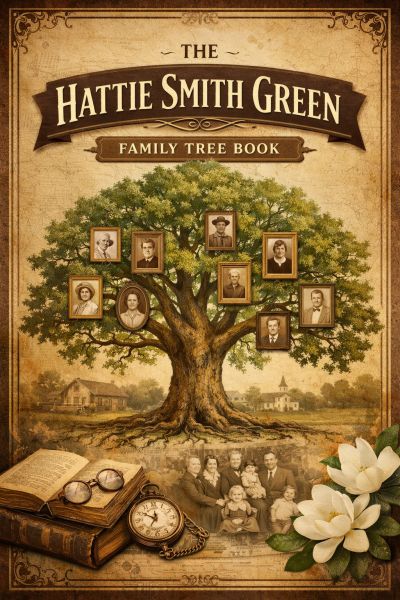 Book cover: The Hattie Smith Green Family Tree Book