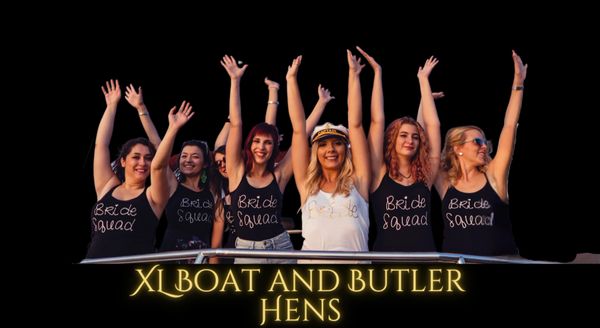 Central Coast Boat and topless waiter hens package, women partying on boat hens party, Newcastle bus
