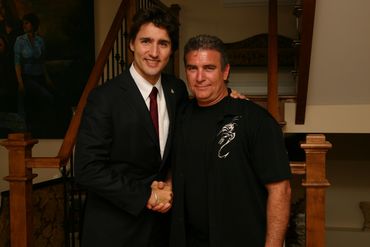 Photographer of Solo of Lens in Focus with current Prime Minister of Canada 
The Right Honourable  J