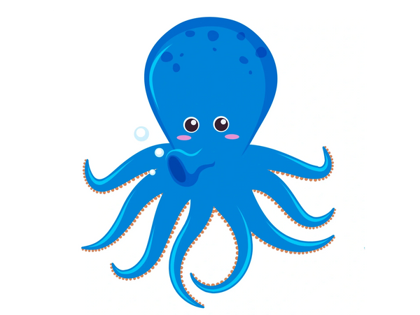 Blue octopus