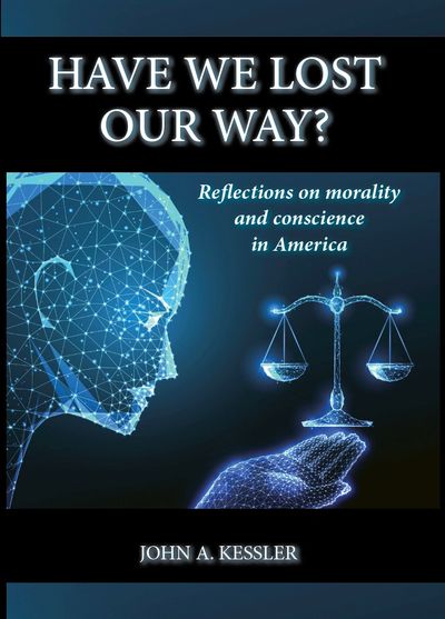 Book cover about morality and conscience in America.