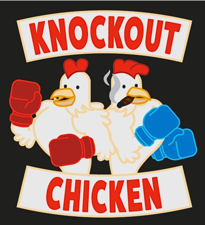 Knockout chicken logo