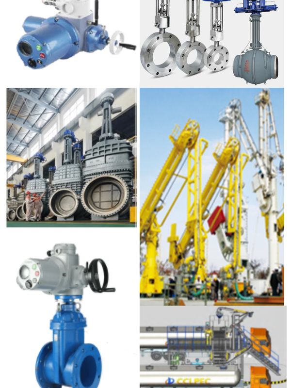 อุปกรณ์ควบคุมของไหลในขบวนถ่ายเทและขบวนการผลิต  วาล์ว(Valve), หัวขับ(Actuator) และแขนโหลด (Loading Ar