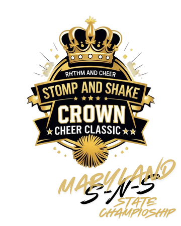 Logo for Stomp and Shake Crown Cheer Classic Maryland Championship.