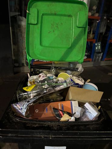 Overflowing rubbish bins are a key cause of catchment litter
