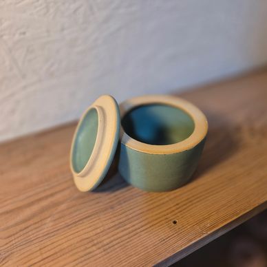Lidded ceramic jar