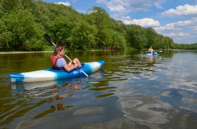 A calm Grand River kayak paddle
