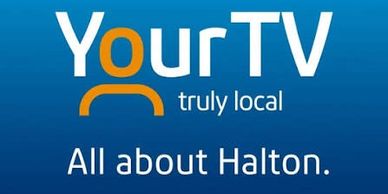 Logo of YourTV Halton, emphasizing local content.