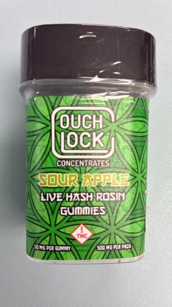 CouchLock 500mg Live Hash Rosin — Sour Apple