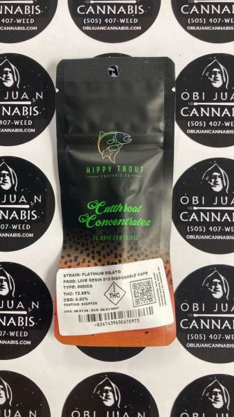 Hippy Trout Platinum Dolato 1G Live Resin Cart