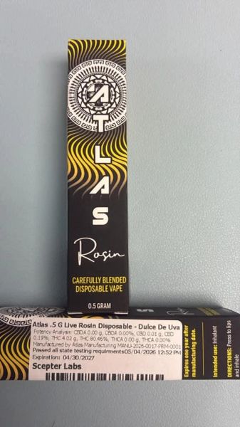 Atlas .5G Live Rosin — Dulce De Uva
