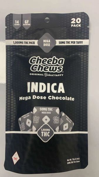 Cheeba Chews-Chocolate(Indica)1,000Mg