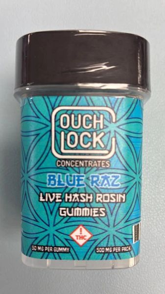 CouchLock 500mg Live Hash Rosin — Blue Raz