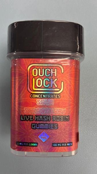 CouchLock 500mg Live Hash Rosin — Sour Strawberry