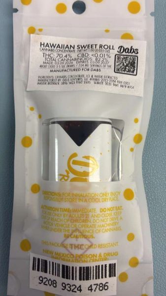 Dabs 1gRosinDispo-Hawaiian Sweet Roll