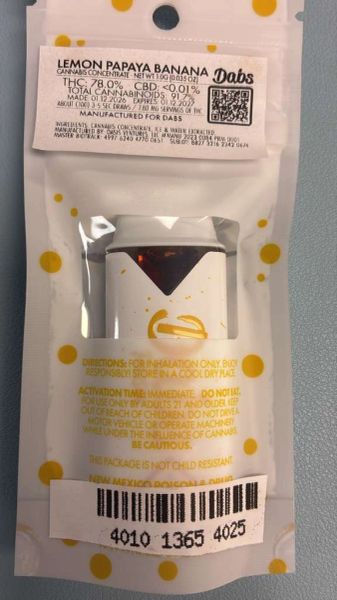 Dabs 1G Rosin Dispo — Lemon Papaya Banana