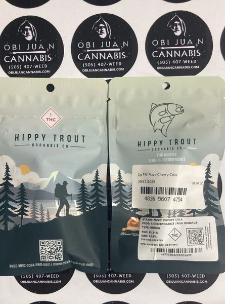 Hippy Trout 1G Fizzy Cherry Cola Dispo