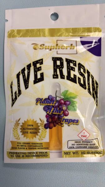 Superherb 1G Live Resin — Planet Of The Grapes