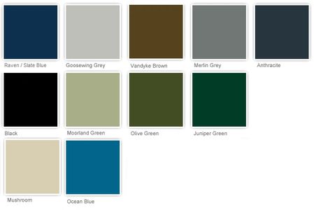 Chose from our standard range of colours. Other colours availabe on request.