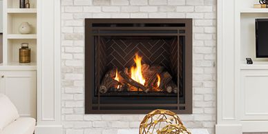Gas or Electric Fireplace Insert