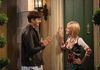 With Ashton Kutcher on the set of Two and a Half Men, CBS