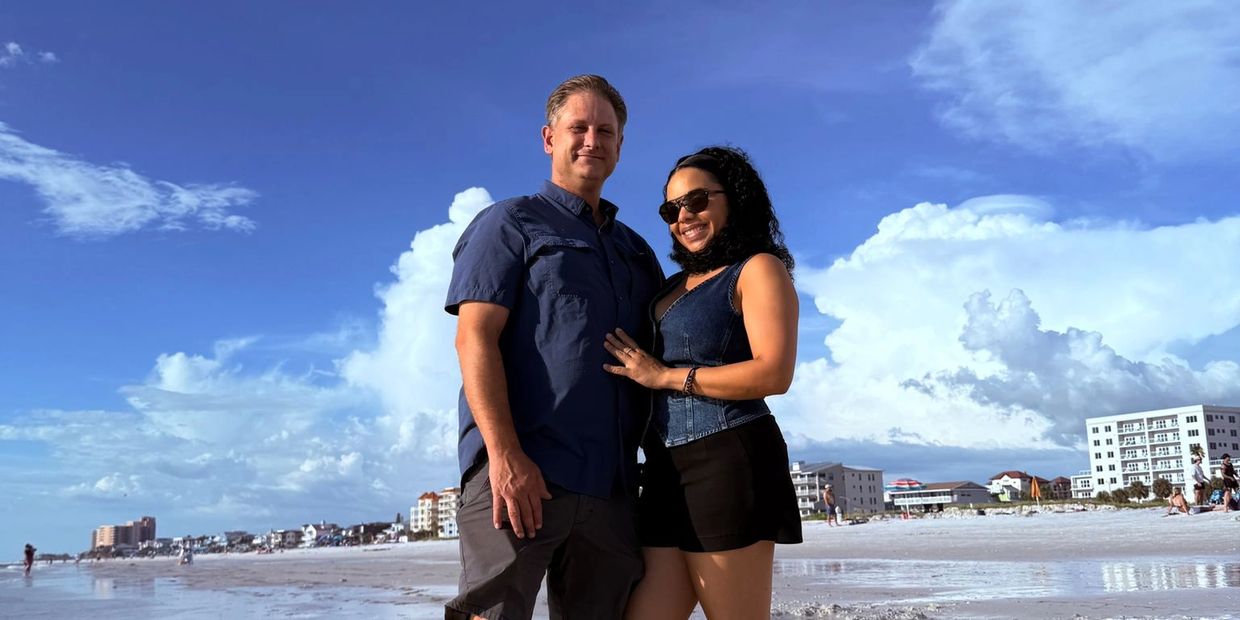 Beautiful Beach with people