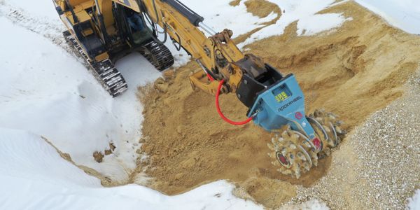 Excavator Rock & Concrete Grinder Attachment