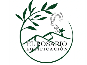 Logo de El Rosario Lotificación con montaña y rosario.