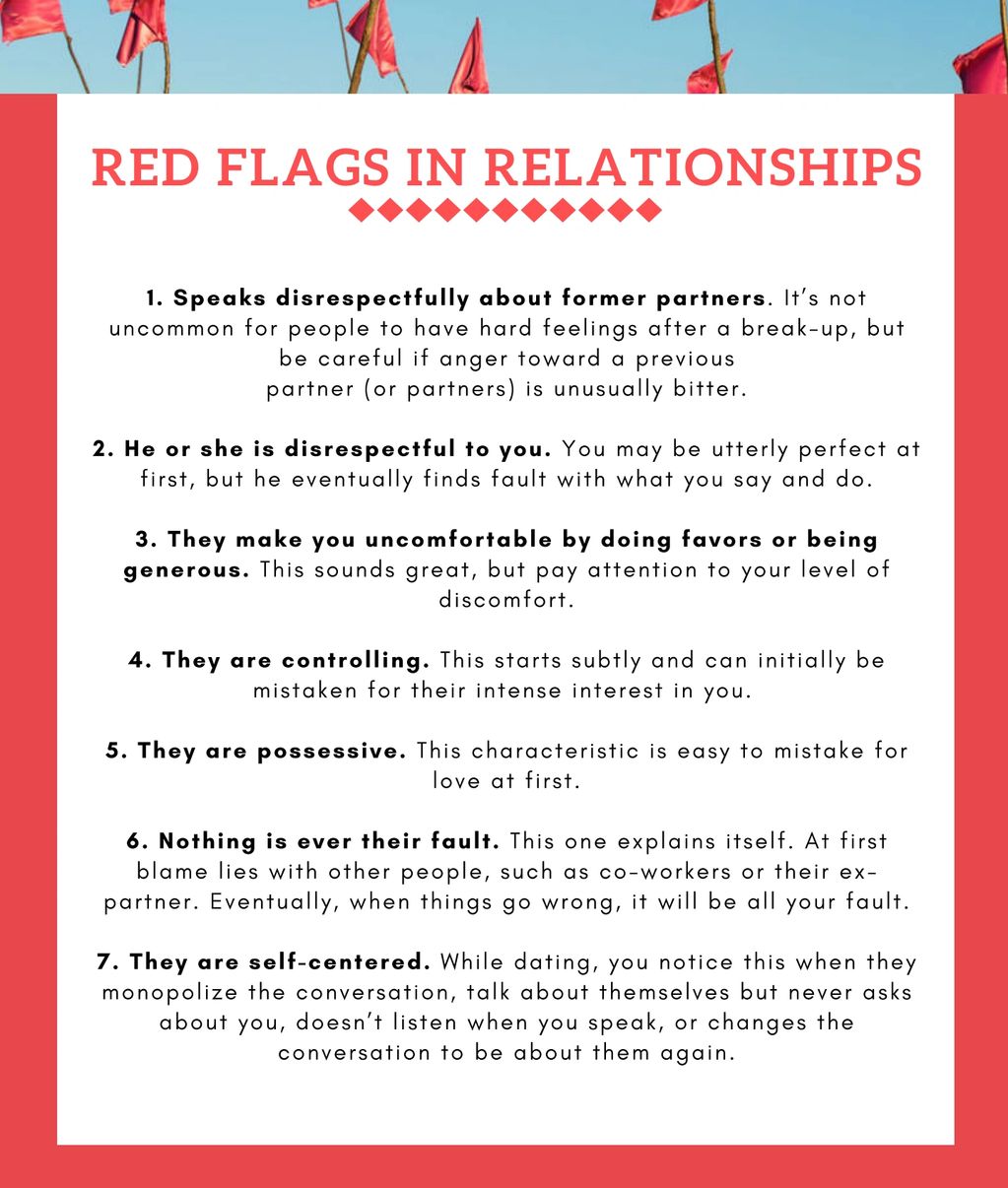 Relationship Red Flags Worksheet