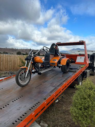 Motocycle towing. Jonno's Towing Hobart