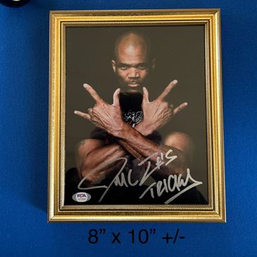 autographed DMC 8 x 10 +/- 
