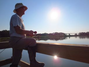 Our five acre lake is stocked with Florida Black Bass, Brim and a few Crawfish for good measure. 