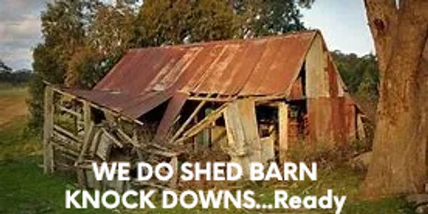 Clutter cleans out. Demolish old ...Woodshed barns wood fences.. 