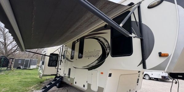RV awning and slide toper fabric replacement service in Des Moines - Central Iowa by mobile RV tech