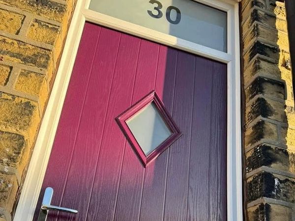 Purple Composite Door - Huddersfield - The Window People
