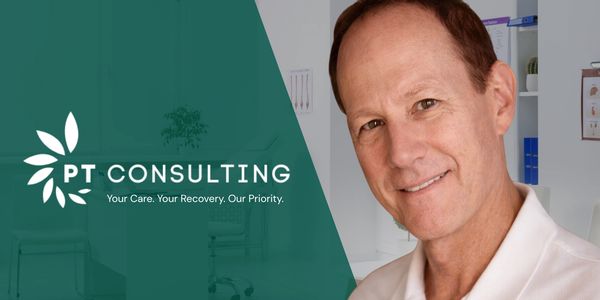 Professional portrait of a smiling man with PT Consulting logo and slogan.