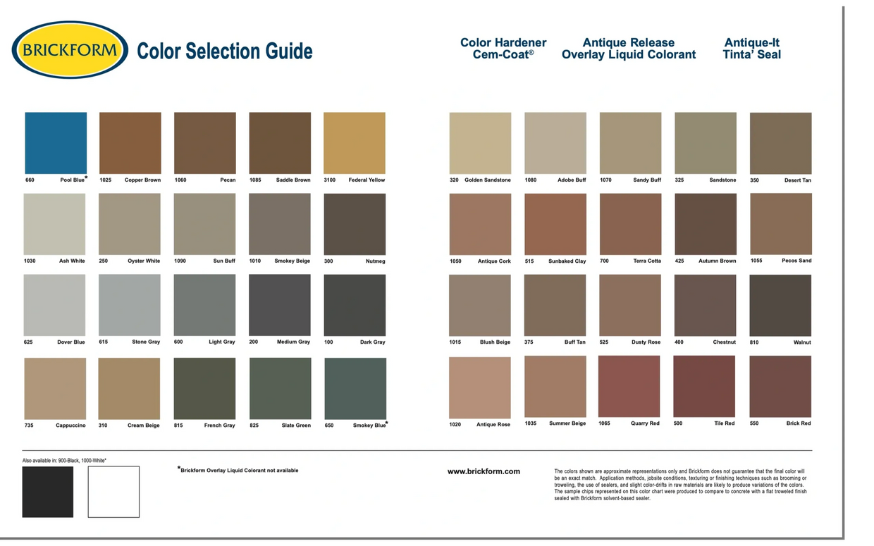 Pick your color to customize your curb