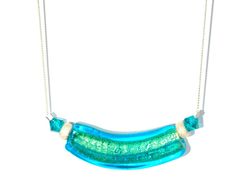 Murano Glass Vetro Sterling Necklace by Gineva